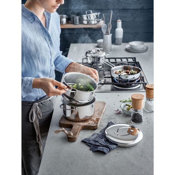 WMF Vaporizador de verduras con tapa Mini - ø 16 cm