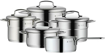 WMF Set de ollas Mini - 5 piezas - Olla ø 16, 20, 20 y 24 cm y cazo ø 16 cm