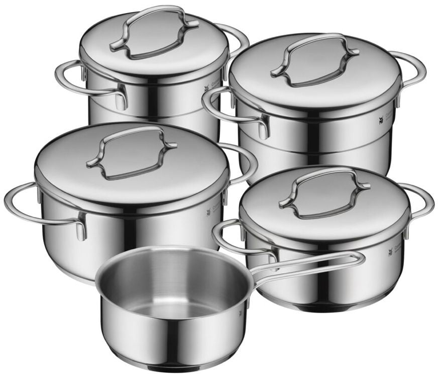 WMF Set de ollas Mini - 5 piezas - Olla ø 16, 20, 20 y 24 cm y cazo ø 16 cm