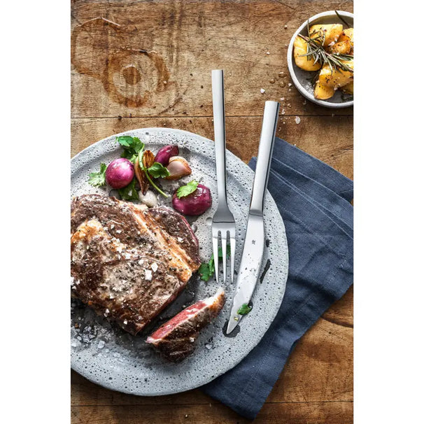 WMF Steak Cutlery Nuova 12-piece - Including FREE Cookinglife Pepper and Salt Mill Set