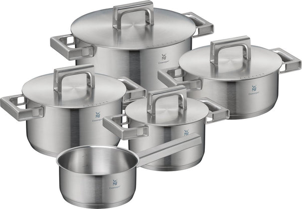 WMF Cookware Set Ultimate Cool 5-piece - Stainless Steel - cooking pots ø 16, 20, 20, 24cm & saucepan ø 16cm