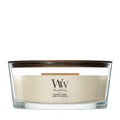 WoodWick Vela Aromática Ellipse Patchouli Crème - 9 cm / 19 cm - Vela Aromática en Vidrio - Mecha de Madera