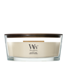 WoodWick Vela Aromática Ellipse Patchouli Crème - 9 cm / 19 cm - Vela Aromática en Vidrio - Mecha de Madera
