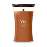 WoodWick Vela Aromática Grande Saffron Smoke - 18 cm / ø 10 cm - Vela Aromática en Vidrio - Pabilo de Madera