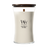 WoodWick Scented Candle Large Tonka & Almond Milk - 18 cm / ø 10 cm - Scented Candle in Glass - Wooden Wick