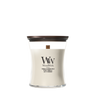 WoodWick Scented Candle Medium Tonka & Almond Milk - 11 cm / ø 10 cm - Scented Candle in Glass - Wooden Wick
