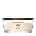 WoodWick Vela Aromática Ellipse Vainilla & Sal Marina - 9 cm / 19 cm - Vela Aromática en Vidrio - Mecha de Madera