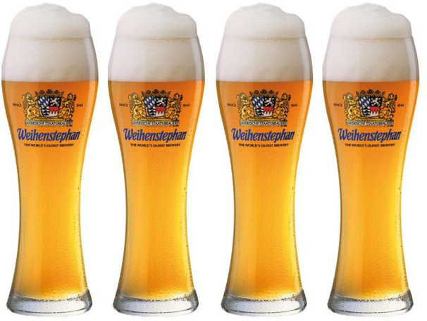 Vasos de cerveza Weihenstephaner Weizen - 500 ml - 4 piezas