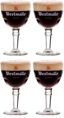 Westmalle Vasos de cerveza 330 ml - 4 unidades