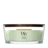 WoodWick Vela Aromática Ellipse Matcha Zest - 9 cm / 19 cm - Vela Aromática en Vidrio - Mecha de Madera