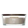 WoodWick Vela Aromática Ellipse Wood Smoke - 9 cm / 19 cm - Vela Aromática en Vidrio - Mecha de Madera