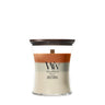 WoodWick Scented Candle Medium Trilogy Vanilla Embers - 11 cm / ø 10 cm - Scented Candle in Glass - Wooden Wick