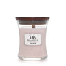 Vela aromática WoodWick Mediana Palo de Rosa - 11 cm / ø 10 cm - Vela aromática en vidrio - Mecha de madera