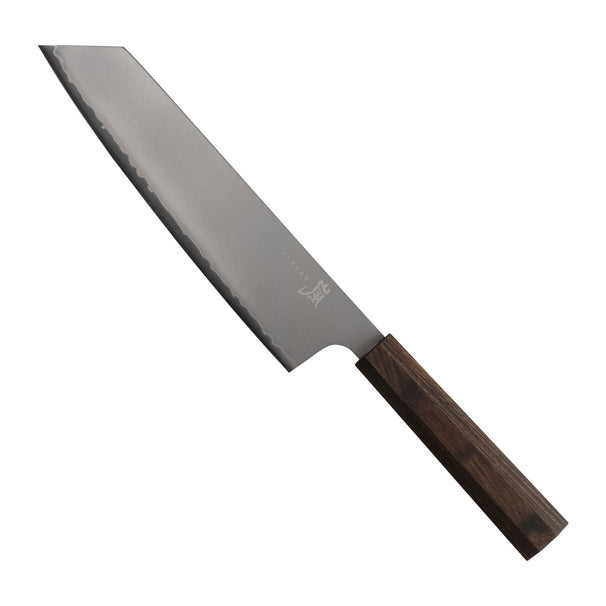 Yaxell Kiritsuke knife Hana 20 cm - 3 layer stainless steel - dark brown Pakka wood handle