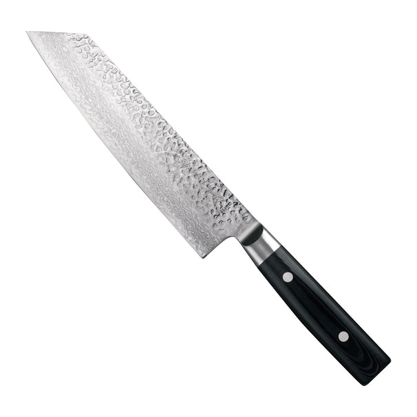 Cuchillo Kiritsuke Yaxell Zen 20 cm - acero damasco inoxidable de 37 capas - mango de Micarta canvas