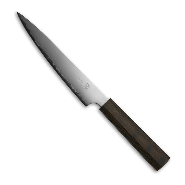 Yaxell Meat Knife Hana 15 cm - 3 Layers Stainless Steel - Dark Brown Pakkawood Handle