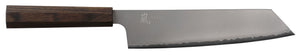 Yaxell Kiritsuke knife Hana 20 cm - 3 layer stainless steel - dark brown Pakka wood handle