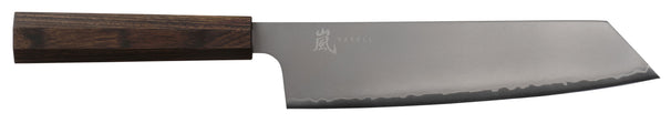 Yaxell Cuchillo Kiritsuke Hana 20 cm - Acero inoxidable de 3 capas - mango de madera Pakkah marrón oscuro
