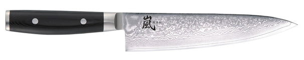 Cuchillo de chef Yaxell Ran 20 cm - acero damasco inoxidable de 69 capas - mango de Micarta canvas