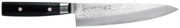 Cuchillo de chef Yaxell Zen 20 cm - acero damasco inoxidable de 37 capas - mango de Micarta canvas