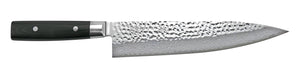 Cuchillo de chef Yaxell Zen 24 cm - acero damasco inoxidable de 37 capas - mango de Micarta canvas