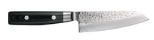 Cuchillo Santoku Yaxell Zen 12.5 cm - acero damasco inoxidable de 37 capas - mango de Micarta canvas