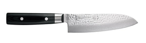 Cuchillo Santoku Yaxell Zen 16.5 cm - acero damasco inoxidable de 37 capas - mango de Micarta canvas
