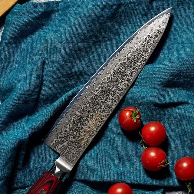 VG10 steel laid out