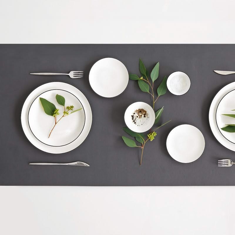 ASA Selection Dinner Plates A Table Ligne Noire ø 26.5 cm - 4 pieces