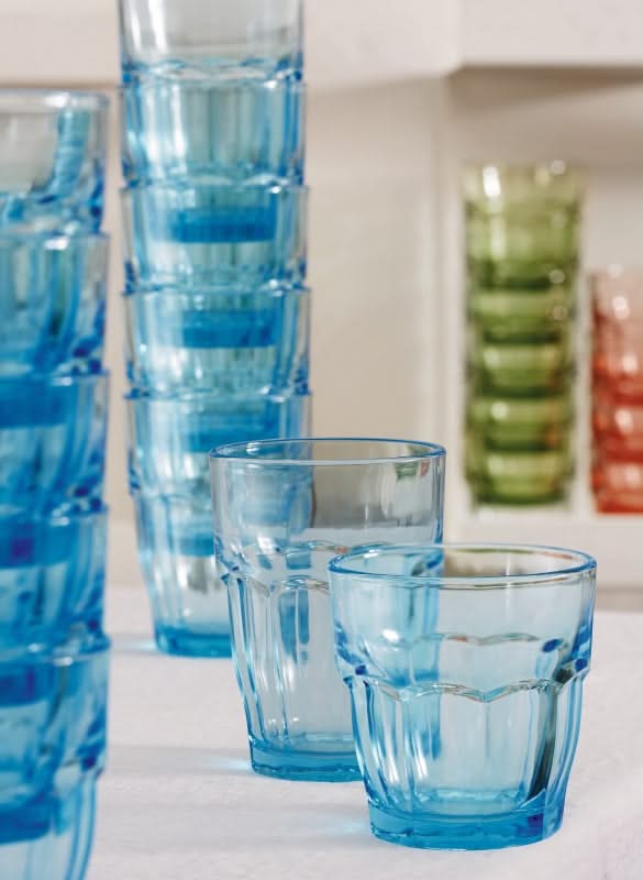 Vasos de agua Bormioli Rocco Rock Bar - Azul - 270 ml - 6 piezas