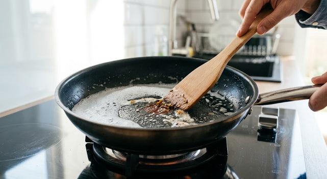 How do you loosen stuck-on food?