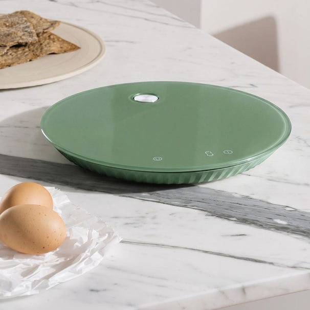 Alessi Kitchen Scale Plissé Green - Michele De Lucchi - MDL16 GR