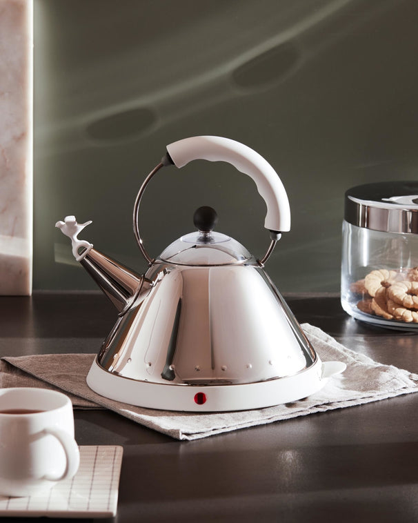 Alessi kettle MG32 RVS / Negro - 1.5 liter - 2000 W - Michael Graves - MG32 B