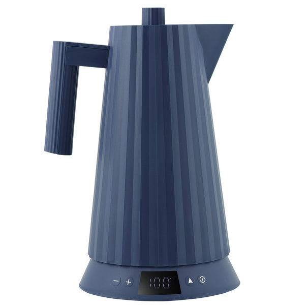 Alessi kettle Plissé con control de temperatura azul - 1.7 litros - 1850 W - Michele De Lucchi - MDL21 DAZ