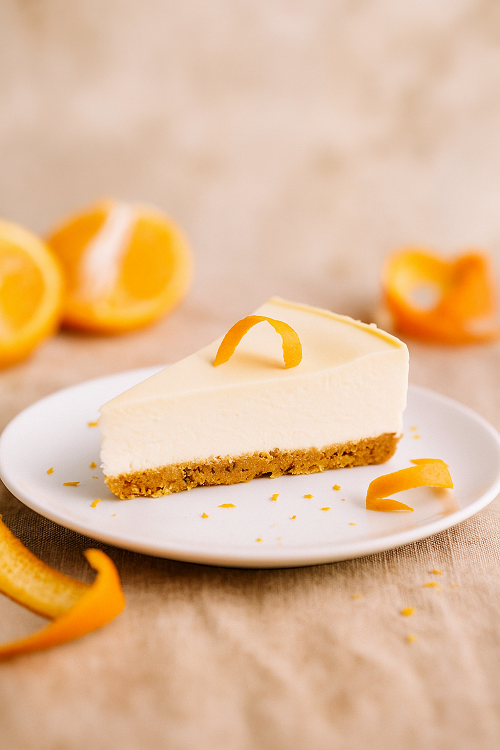Con una base de galleta mantecosa y un relleno delicioso impregnado de Aperol y quark, este postre ofrece un refrescante placer para cualquier ocasión