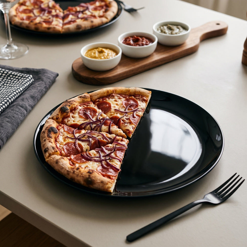 Arcoroc Evolutions Pizzas Plates Black - ø 32 cm - 6 pieces