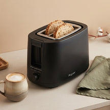 Argon Toaster Matte Black - 2 Slots - 750 W