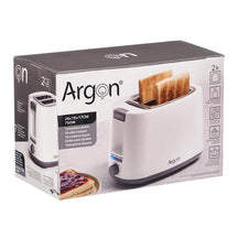 Argon Toaster Matte White - 2 Slots - 750 W