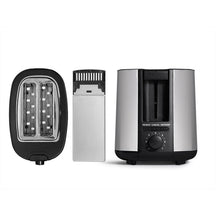 Argon Toaster Stainless Steel / Matte Black - 2 Slots - 750 W