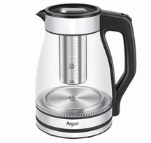 Argon Electric Kettle Glass / Stainless Steel with Filter - 1.5 Liter - 1500 W