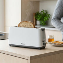 Argon Toaster Matte White - 1 Long Slot - 900 W