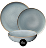 ASA Selection Dinnerware Set Saisons - Denim - 18 pieces / 6 people - 6 dinner plates, 6 side plates, and 6 bowls