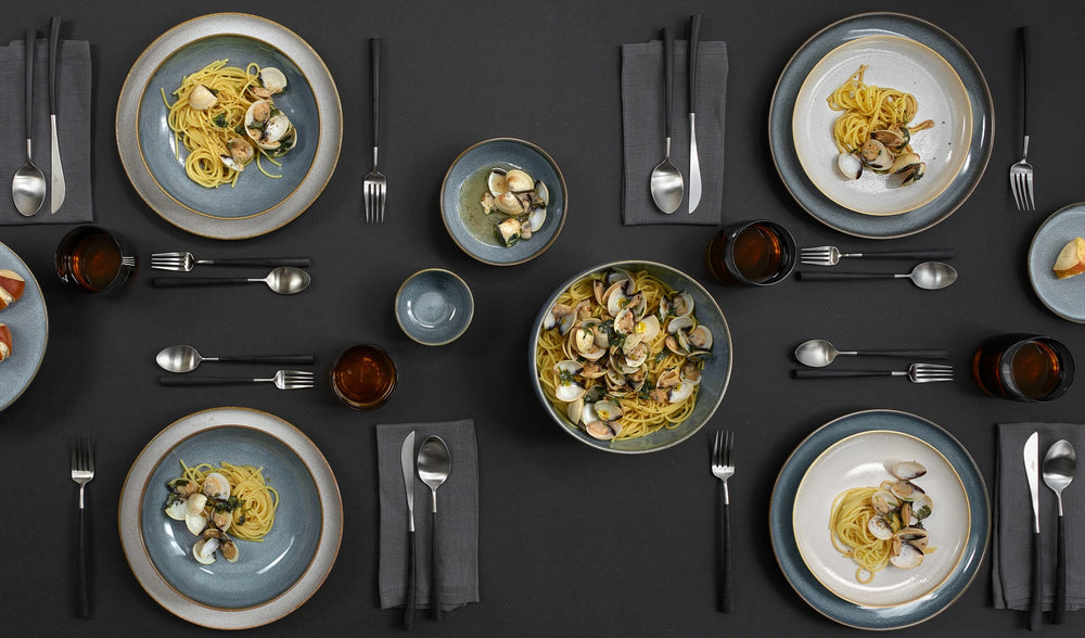 Set de vajilla ASA Selection Saisons - Arena 18 piezas / 6 personas - 6 platos de cena, 6 platos de desayuno y 6 cuencos