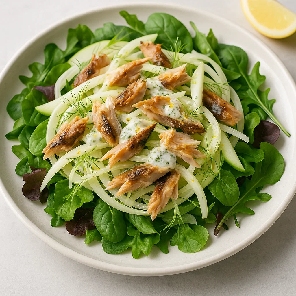 ¡Una ensalada fresca con un toque nórdico!