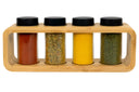 Cookinglife Estante para especias de bambú 4 piezas