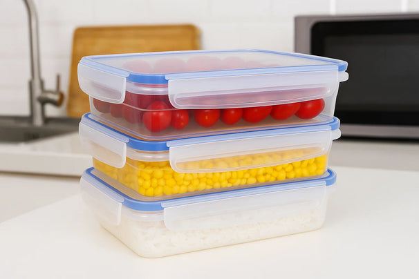 Recipiente hermético Cookinglife Clip & Fresh 1.4 litros - 23 x 16.5 x 6.5 cm - 3 unidades