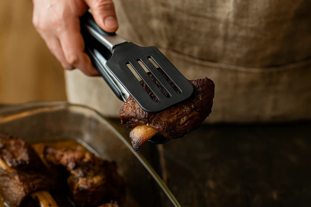 Pinzas para servir Cookinglife acero inoxidable negro