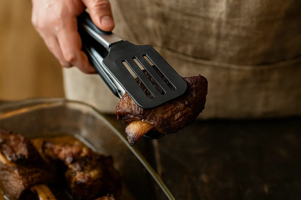 Pinzas para servir Cookinglife acero inoxidable negro