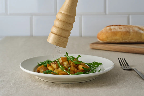 Molinillo de pimienta Cookinglife Rocca natural - Molinillo de acero inoxidable - 31.5 cm