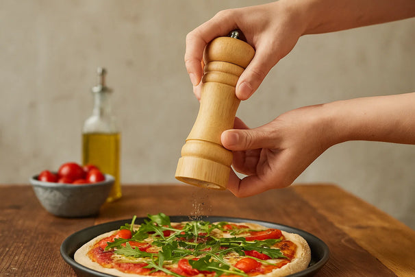 Molinillo de pimienta Cookinglife Rocca natural - Molinillo de acero inoxidable - 16.5 cm
